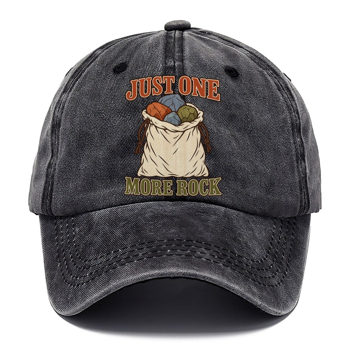 Just One More Rock Rocks And Minerals Classic Cap – Graphite