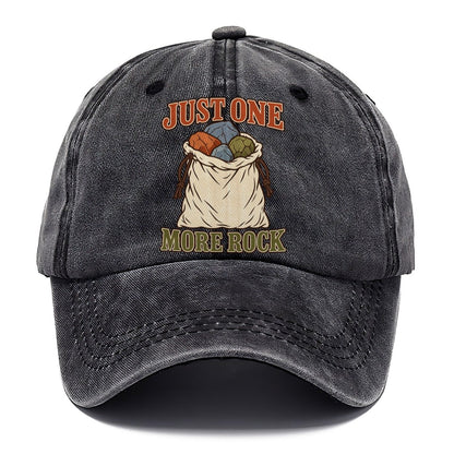 Just One More Rock Rocks And Minerals Classic Cap – Graphite