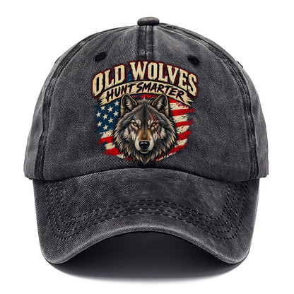 Old Wolves Hunt Smarter Old Man Strong Classic Cap – Graphite