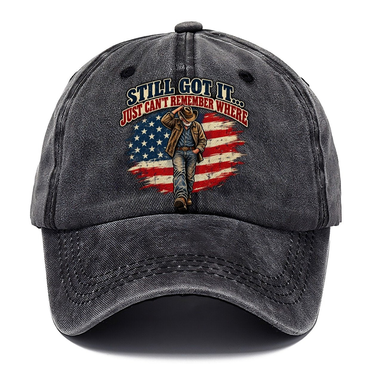 Still Got It Just Can T Remember Where Old Man Strong Classic Cap – Graphite