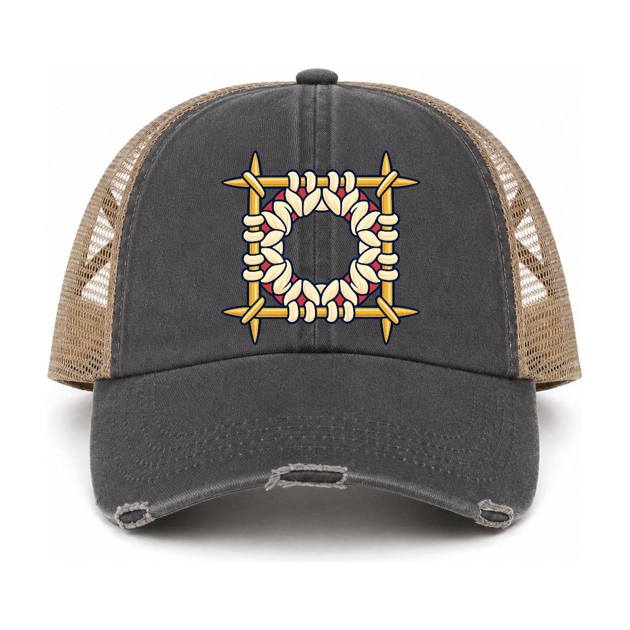 Charcoal-Khaki — front view