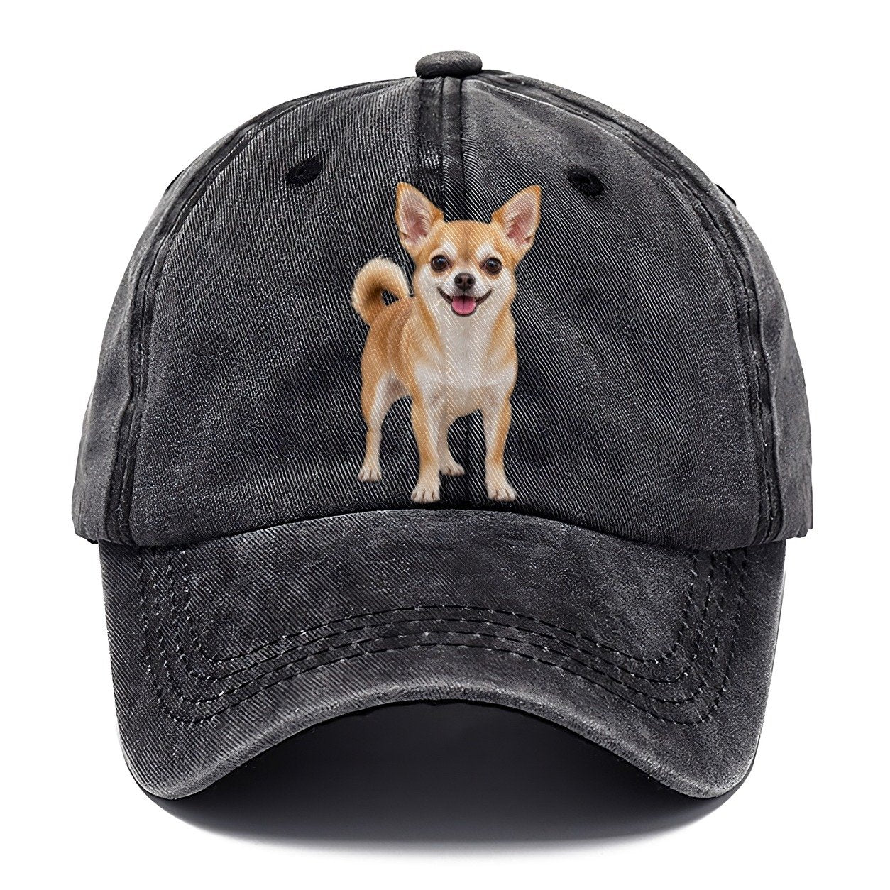 Chihuahua Standing Top Breeds Classic Cap – Graphite