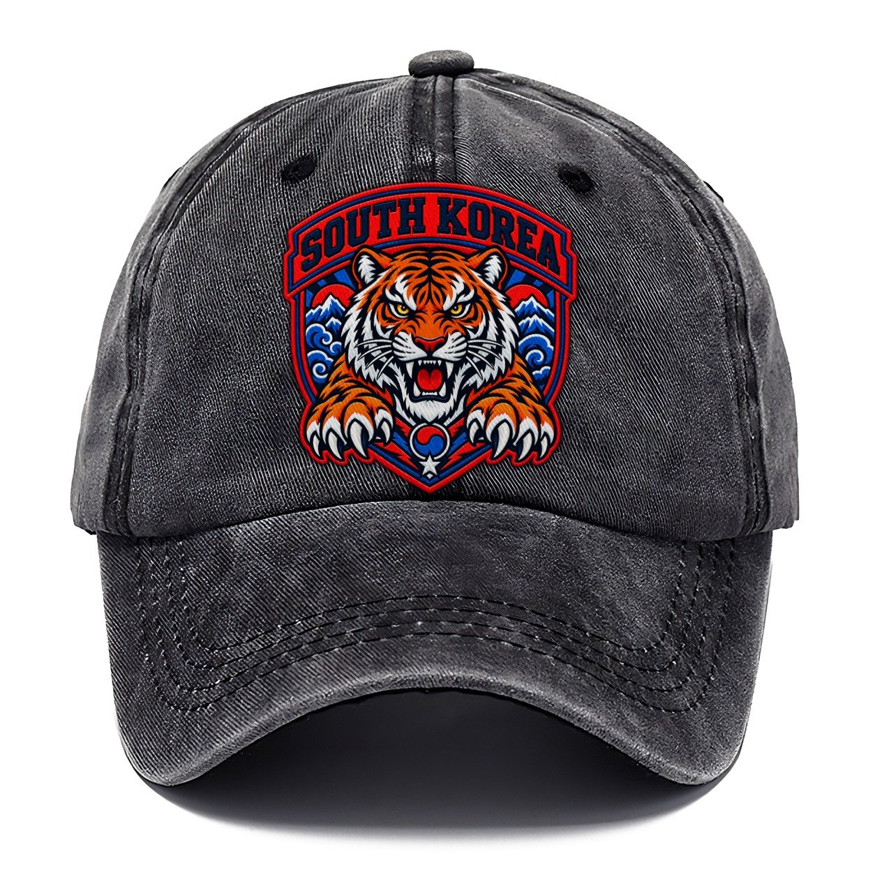 South Korea Retro Badge Country Logos Classic Cap – Graphite