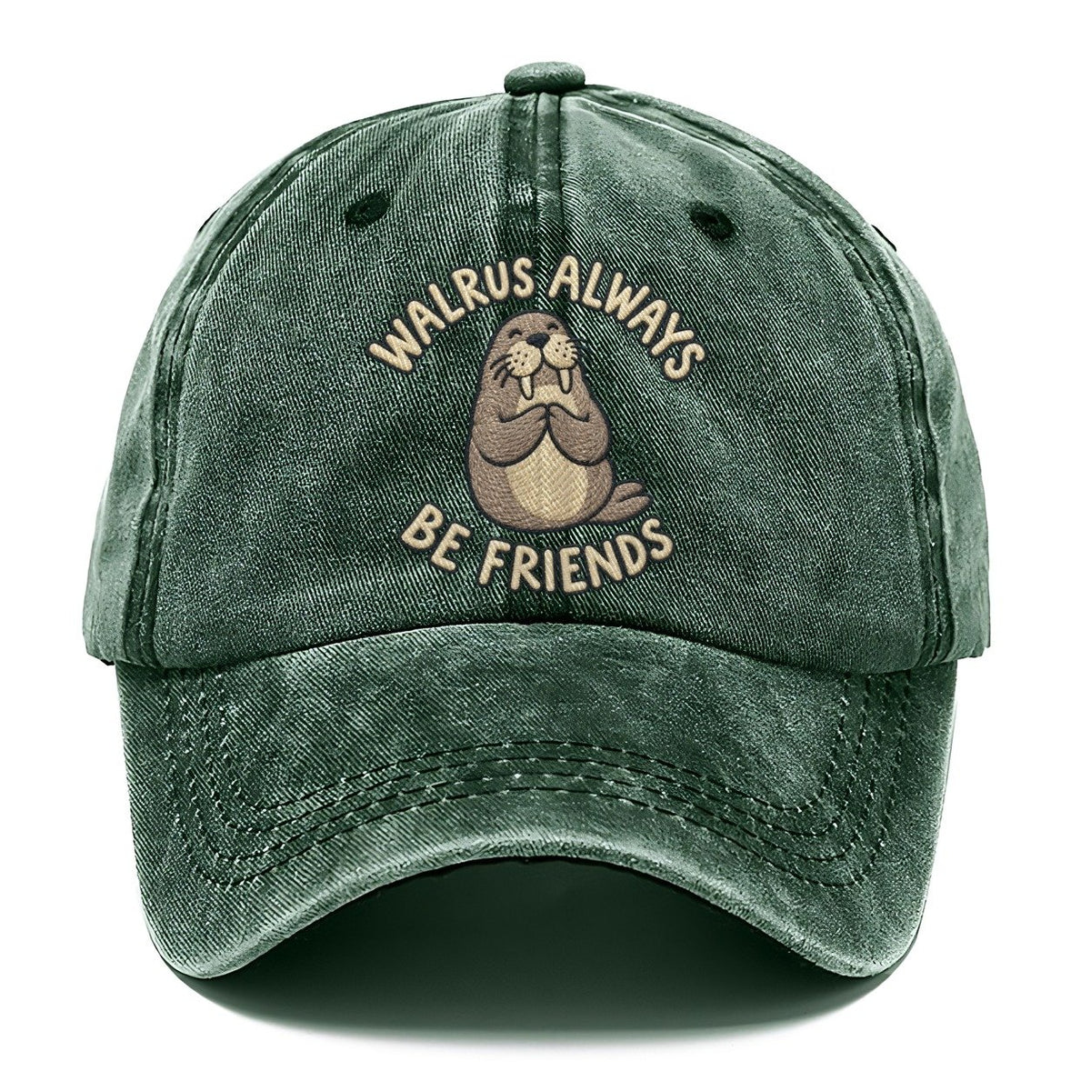 Walrus Animal Puns Classic Cap – Forest Mist
