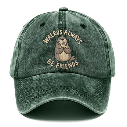 Walrus Animal Puns Classic Cap – Forest Mist