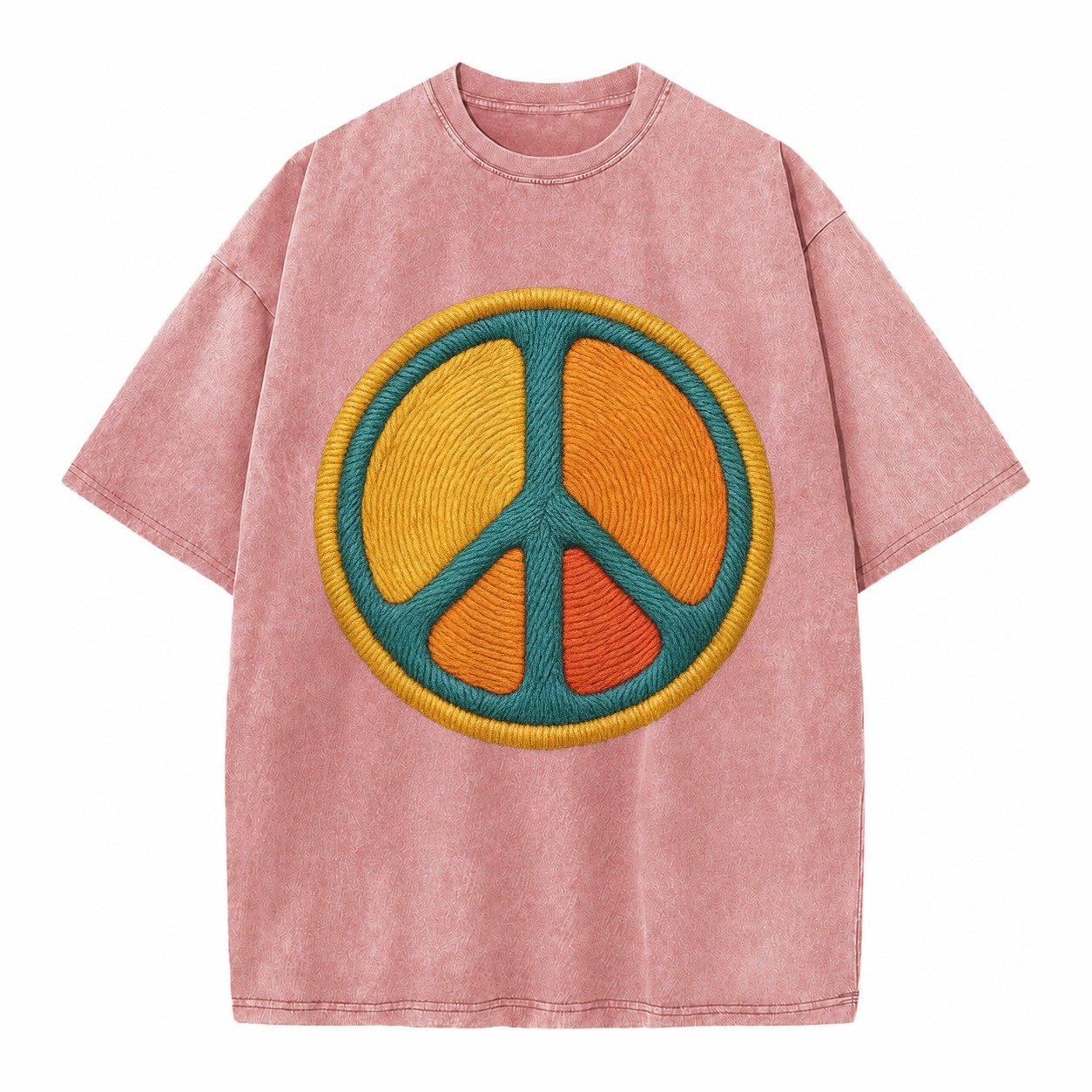 Golden Peace Vintage T-shirt – Dusty Rose
