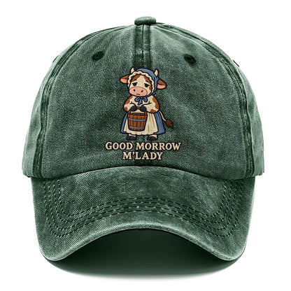 Cow Milkmaid Weary Court Classic Cap – Forest Mist