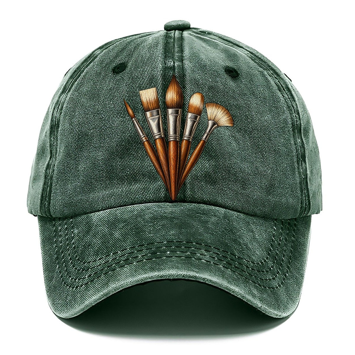 Brush Ferrules Narrow Fan Pastimes Companions Classic Cap – Forest Mist