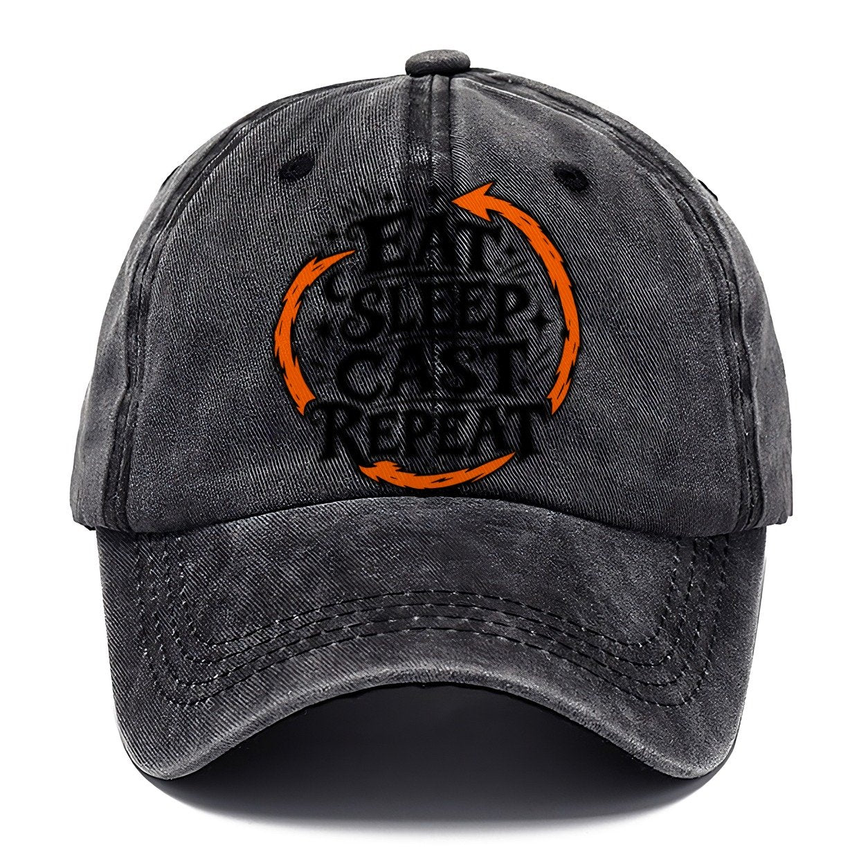 Eat Sleep Cast Repeat Slogan Witch Magic Classic Cap – Graphite