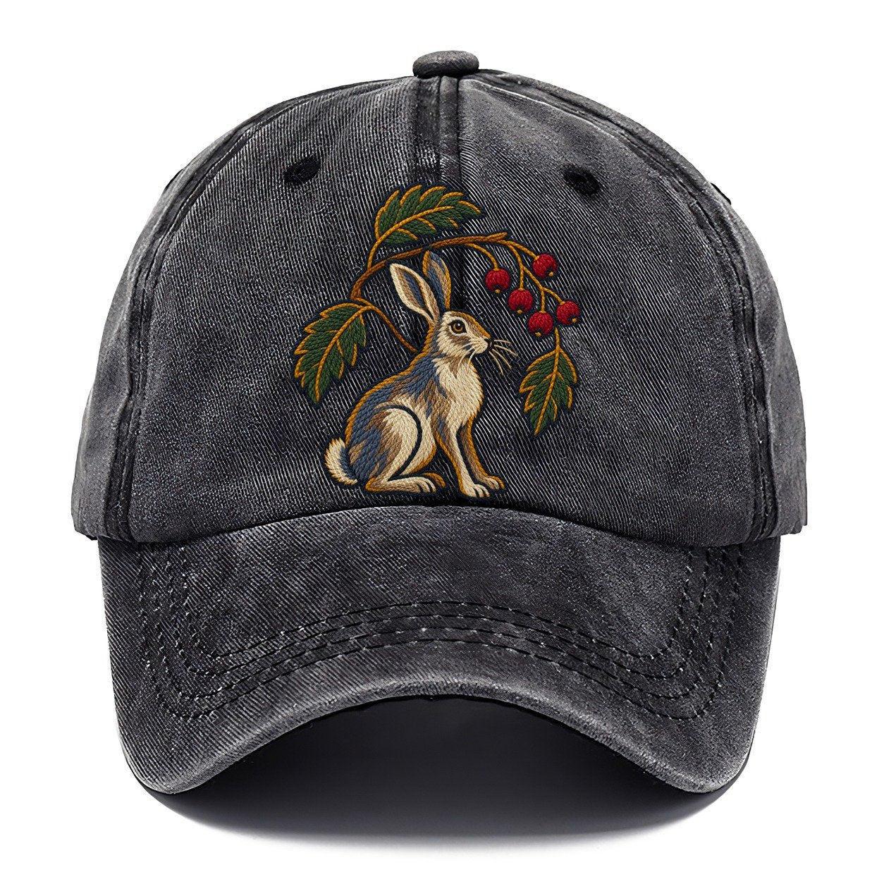 Scottish Rowan And Mountain Hare Uk Culture Heritage Classic Cap – Graphite