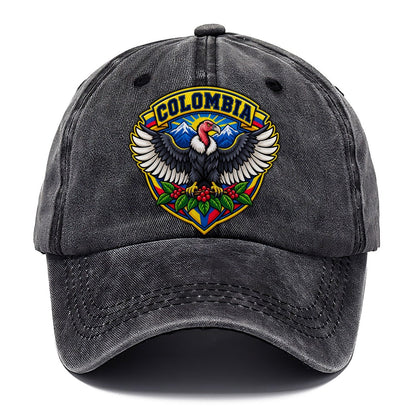 Colombia Retro Badge Country Logos Classic Cap – Graphite
