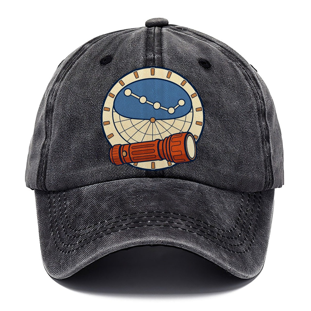 Red Torch And Planisphere Astronomy And Stargazing Classic Cap – Graphite