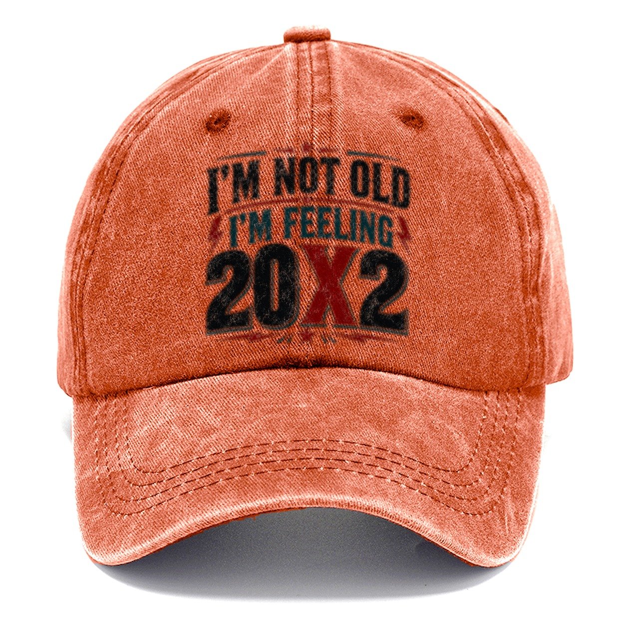 Im Not Old Im Feeling 20x2 Vintage Classic Cap – Terracotta Clay