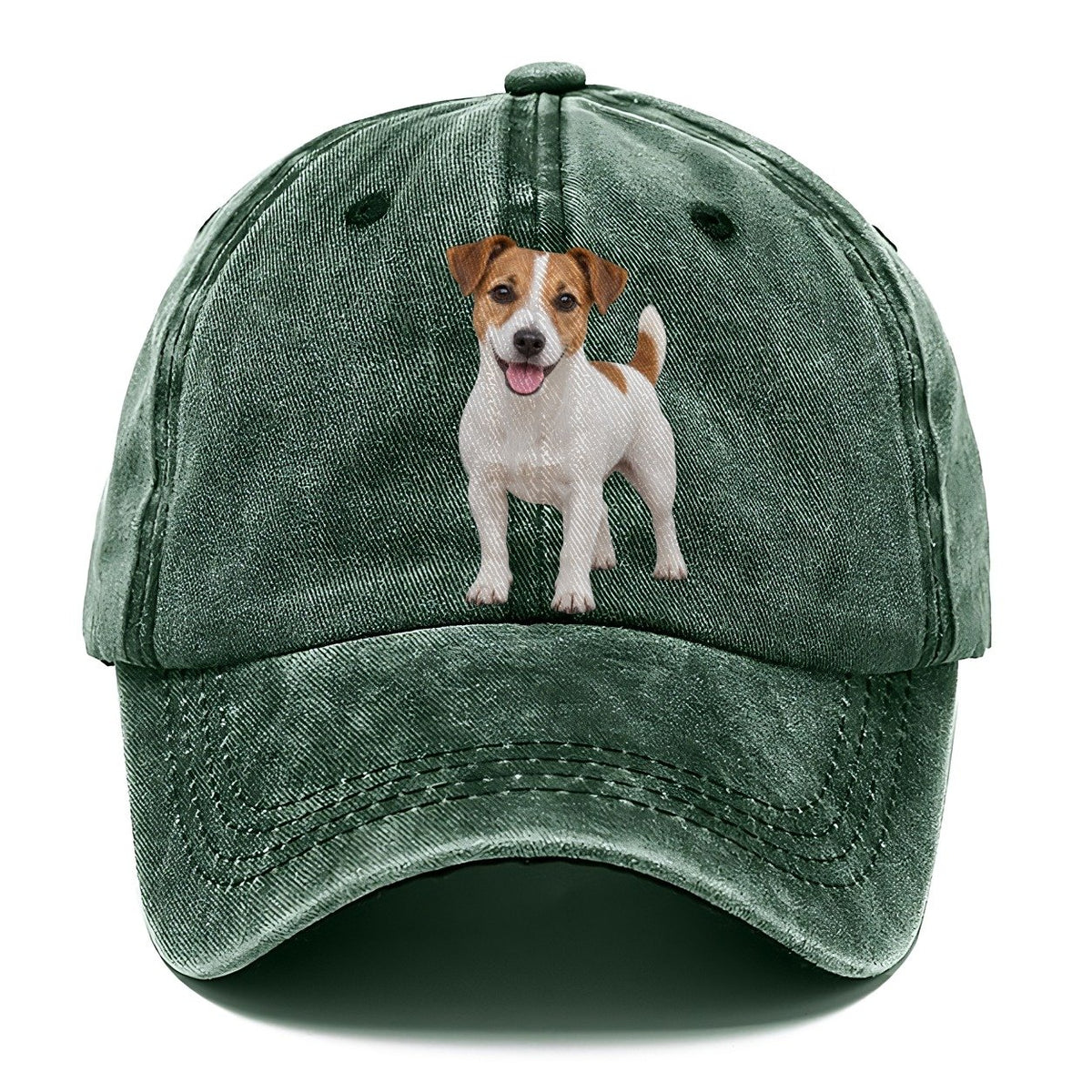 Jack Russell Terrier Standing Top Breeds Classic Cap – Forest Mist