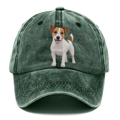 Jack Russell Terrier Standing Top Breeds Classic Cap – Forest Mist