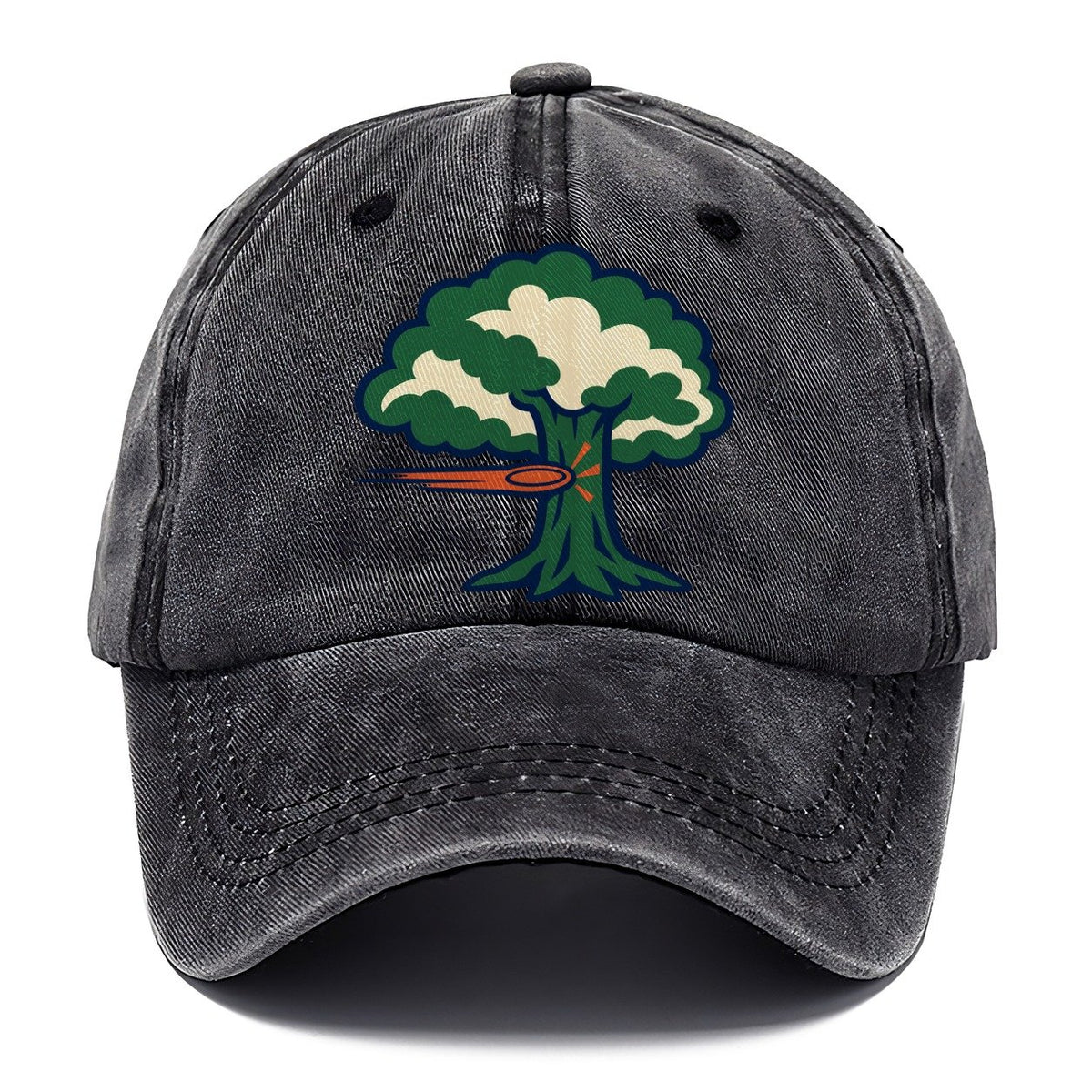 Tree Impact Diagram Disc Golf Classic Cap – Graphite