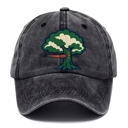 Tree Impact Diagram Disc Golf Classic Cap – Graphite