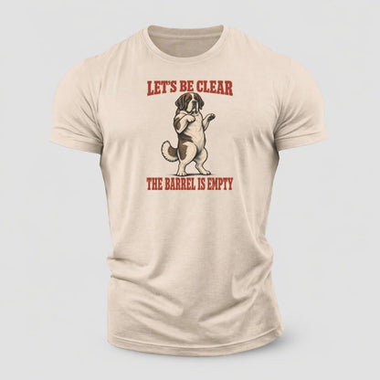 Saint Bernard Dog Declarations Cotton T-Shirt – Sand