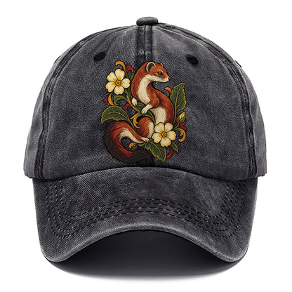 British Stoat And Primrose Uk Culture Heritage Classic Cap – Graphite