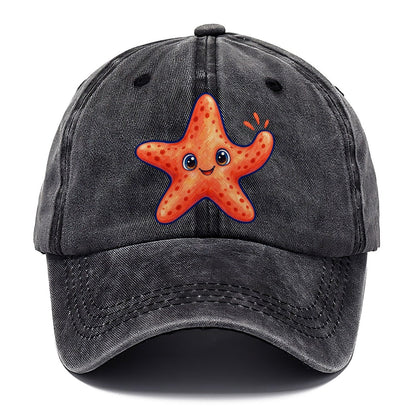 Starfish Front Cheer Sea Sprite Classic Cap – Graphite