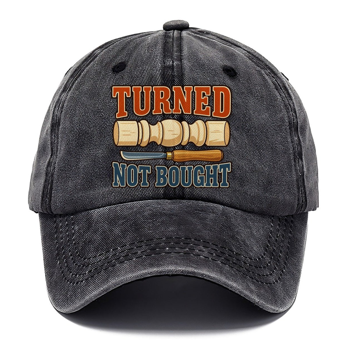 Turned Not Bought Woodworking Classic Cap – Graphite