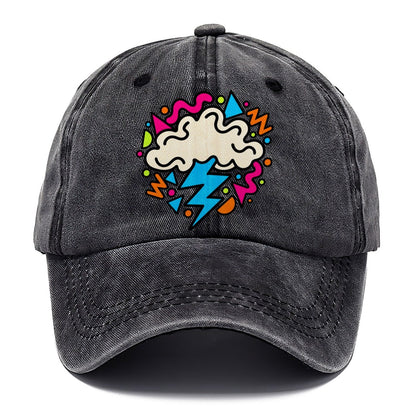 Squiggle Lightning Cloud Crazy Styles Classic Cap – Graphite
