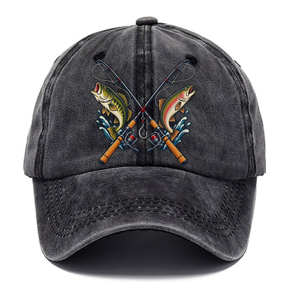 Crossed Rods Fishing Elegant Classic Cap – Graphite