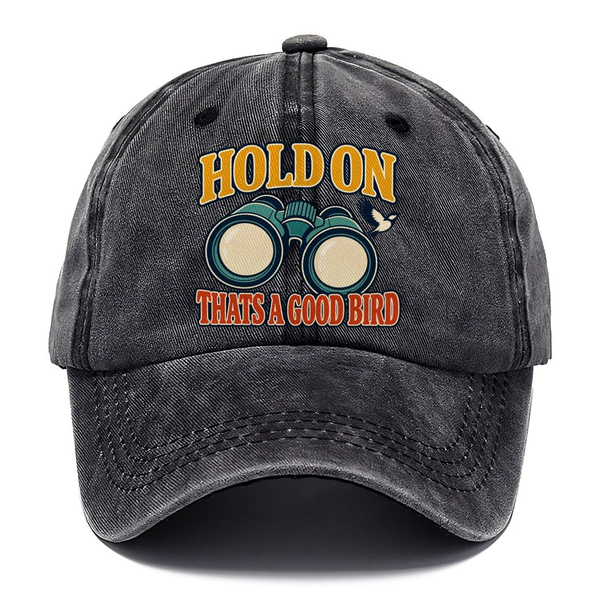 Hold On Thats A Good Bird Birdwatching Classic Cap – Graphite