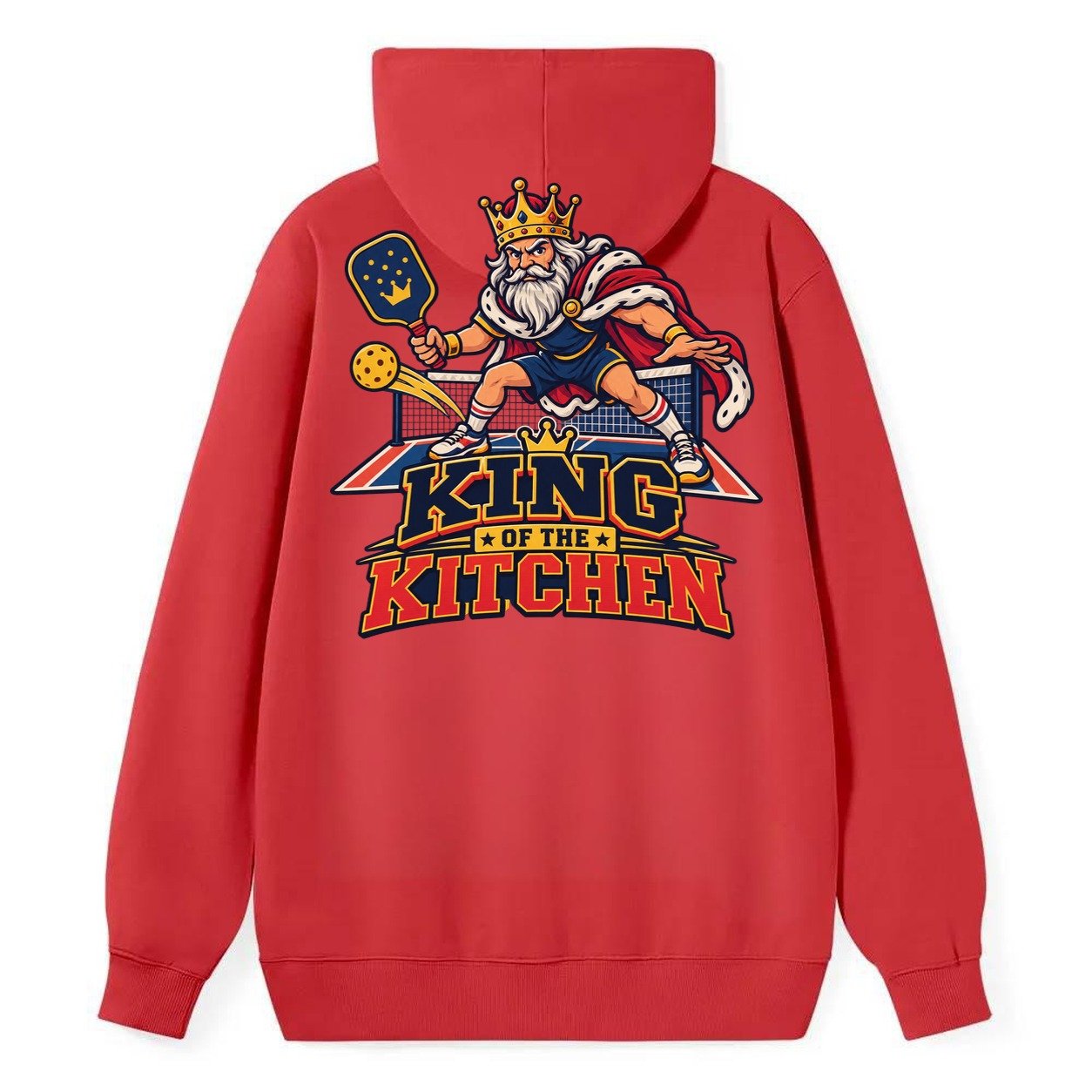 King Of The Kitchen Pickleball Life Classic Pullover Hoodie – Red