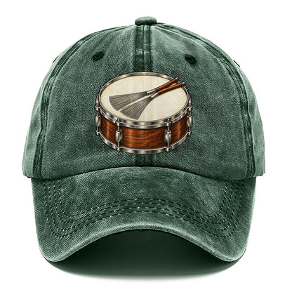 Snare With Resting Brushes Pastimes Companions Classic Cap – Forest Mist