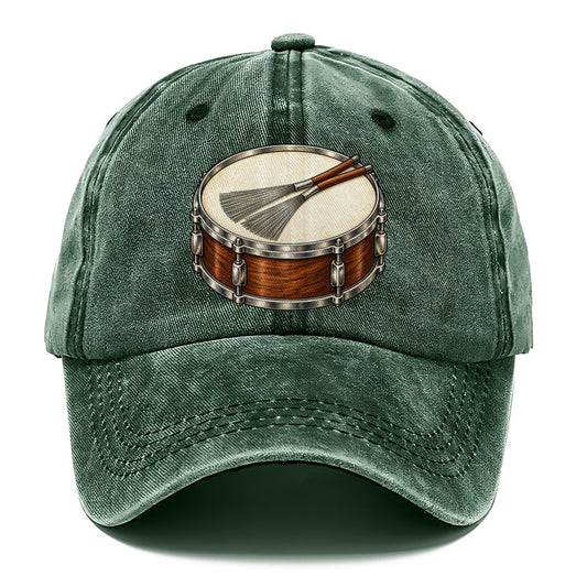 Snare With Resting Brushes Pastimes Companions Classic Cap – Forest Mist