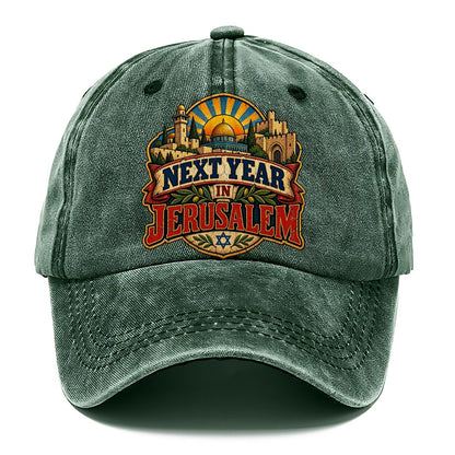 Next Year In Jerusalem Jerusalem Classic Cap – Forest Mist
