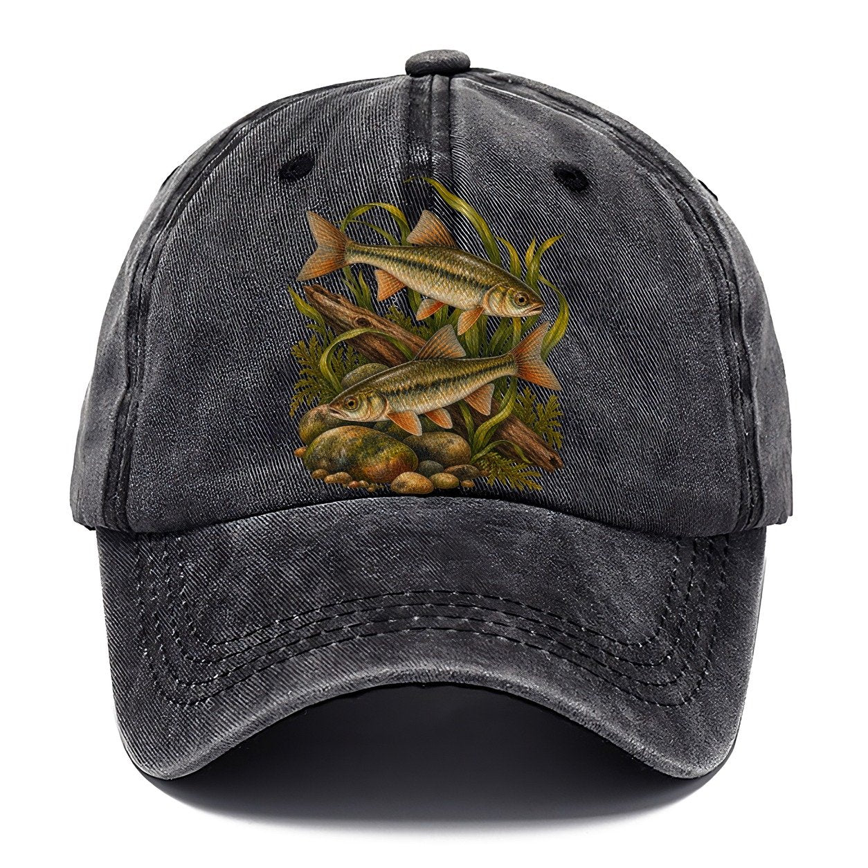 Chub Minnow Plate Fishing Club Classic Cap – Graphite