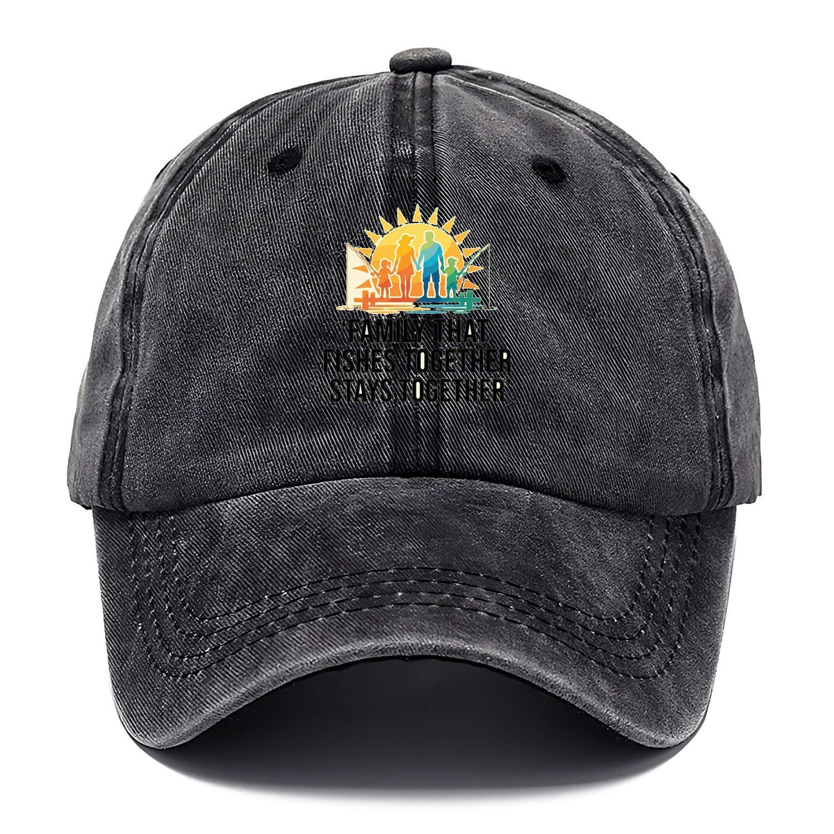 Family Fishes Together Classic Cap – Graphite