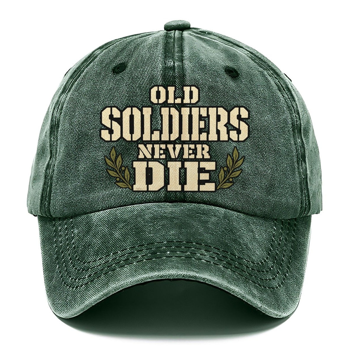 Old Soldiers Never Die Barracks Wit Classic Cap – Forest Mist