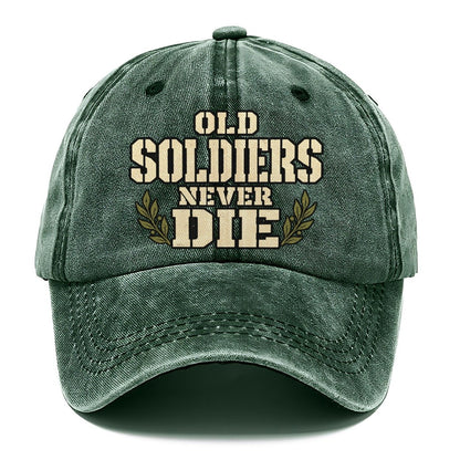 Old Soldiers Never Die Barracks Wit Classic Cap – Forest Mist