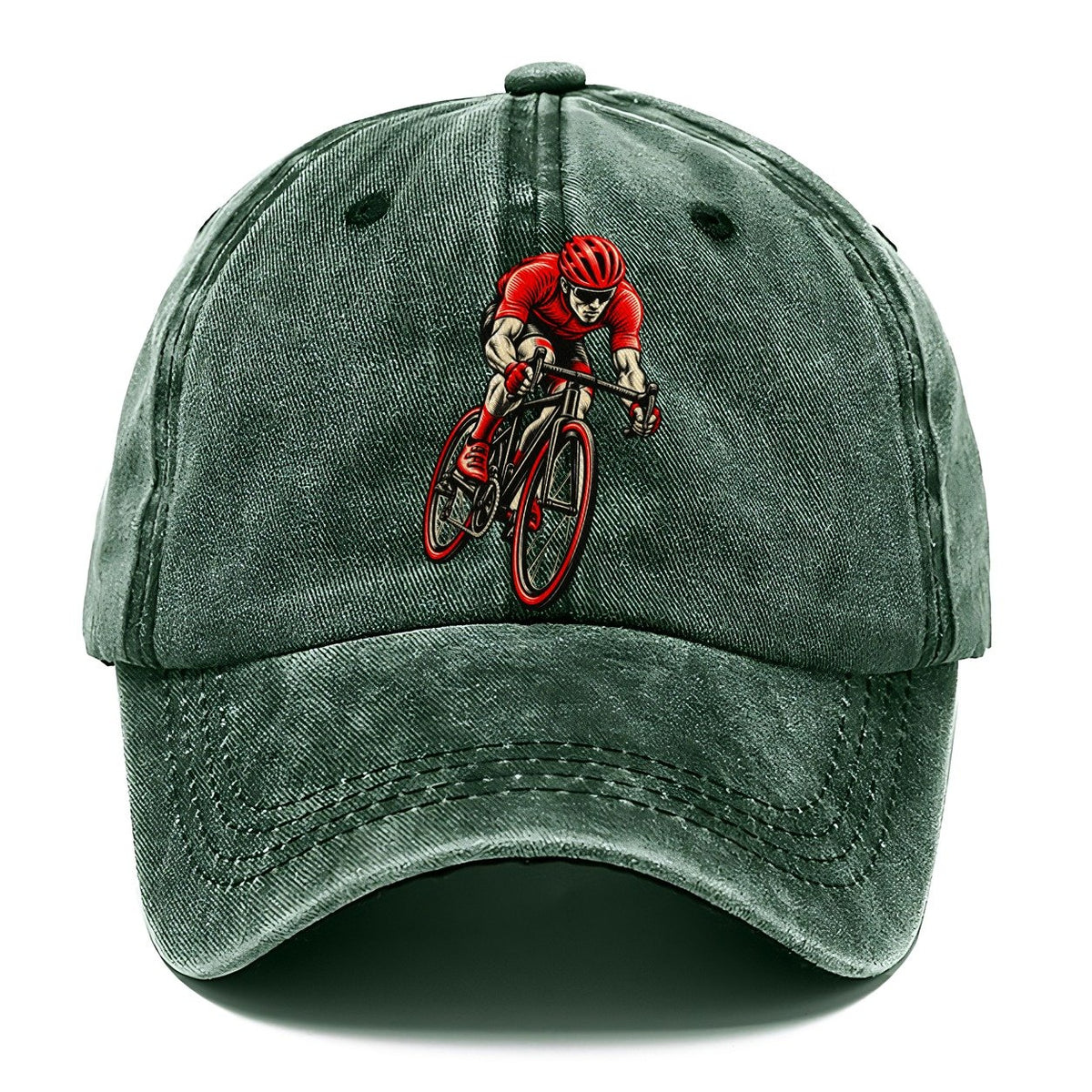 Red Racing Cyclist Classic Cap – Forest Mist