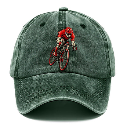Red Racing Cyclist Classic Cap – Forest Mist