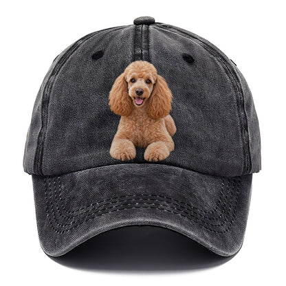 Poodle Sitting Top Breeds Classic Cap – Graphite