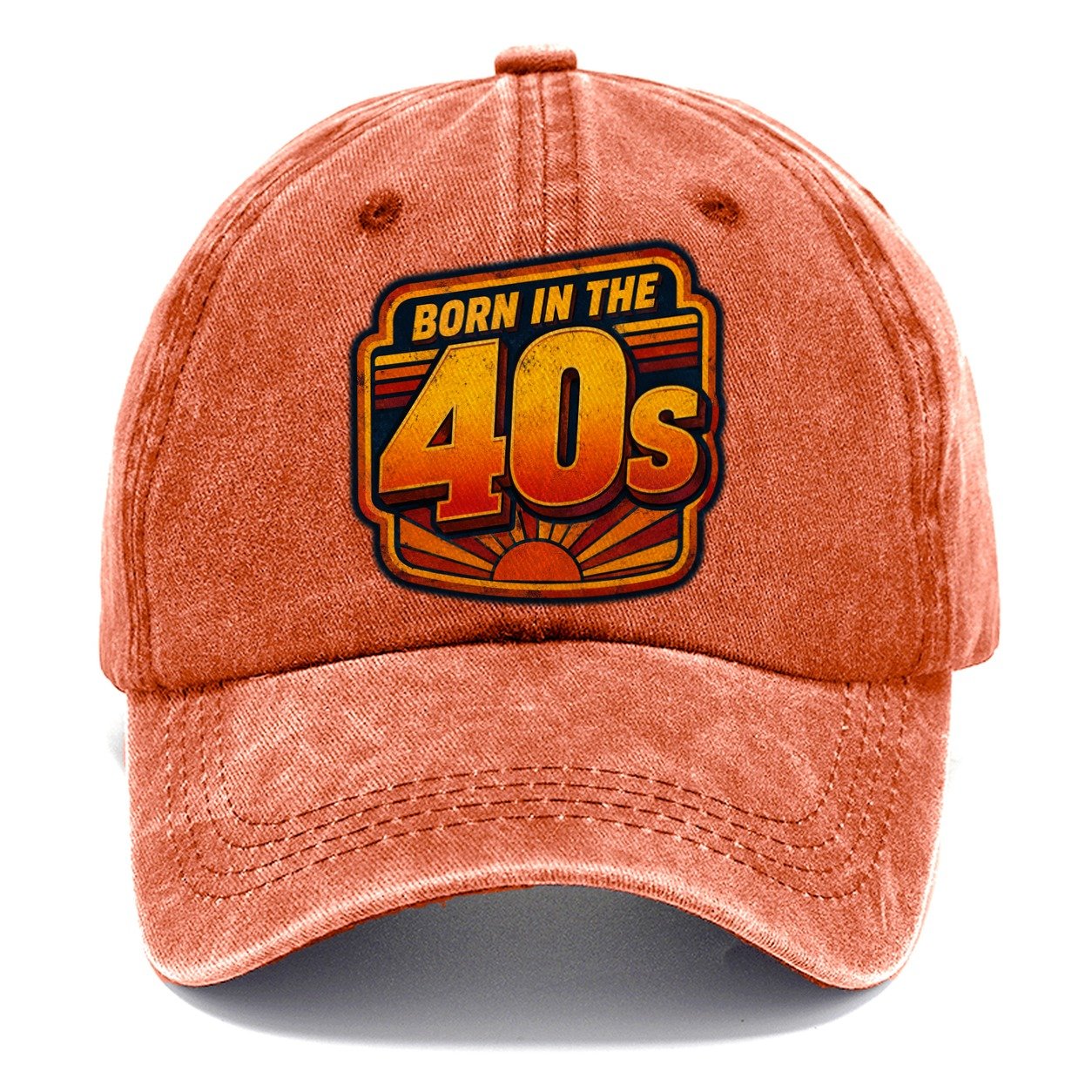 Born In The 40s Classic Cap – Terracotta Clay