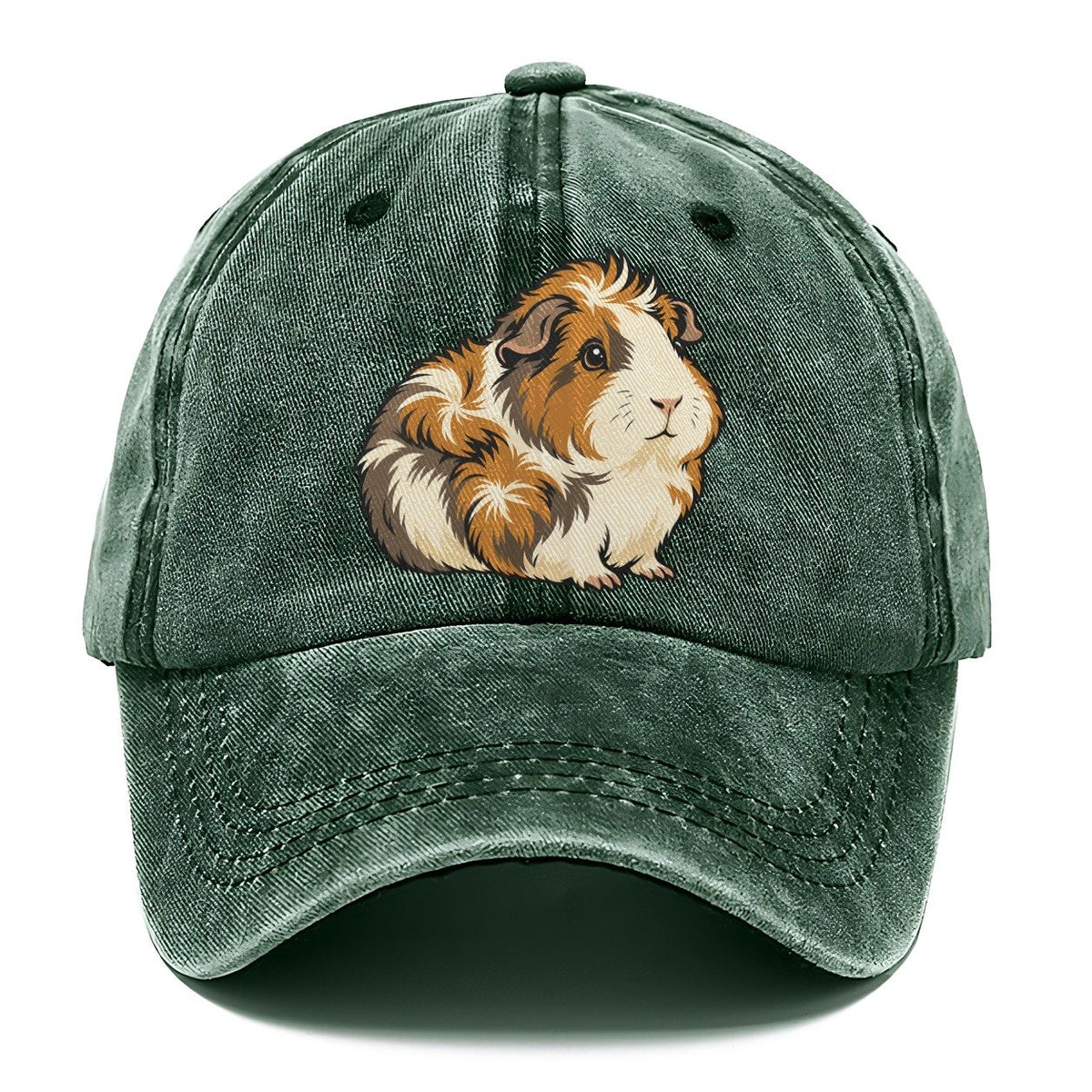 Guinea Pig Rosette Crown Small Pet Logos Classic Cap – Forest Mist