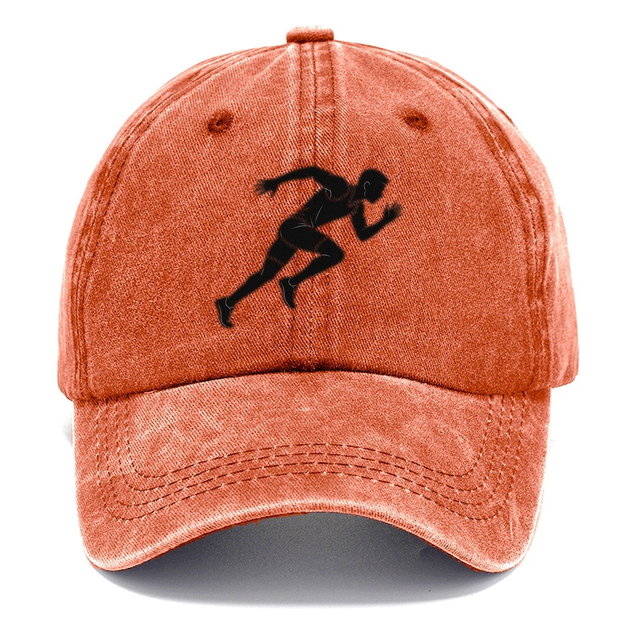 Sprinting Runner Silhouette Classic Cap – Terracotta Clay