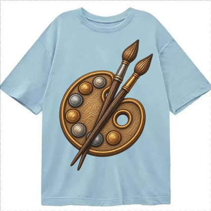Artist Palette Classic T-shirt – Light Blue