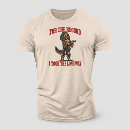 Gordon Setter Dog Declarations Cotton T-Shirt – Sand