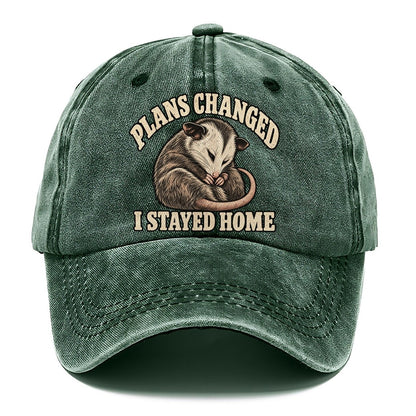 Opossum Staying Home Character Club Classic Cap – Forest Mist