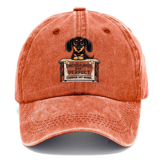 Dachshund Debate Classic Cap – Terracotta Clay