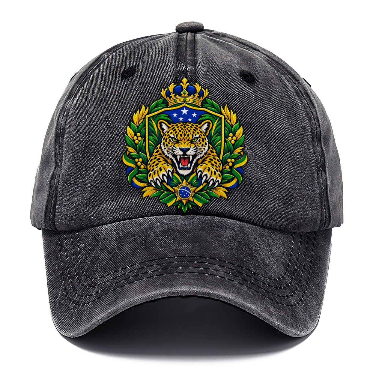 Brazil Heraldic Crest Country Logos Classic Cap – Graphite