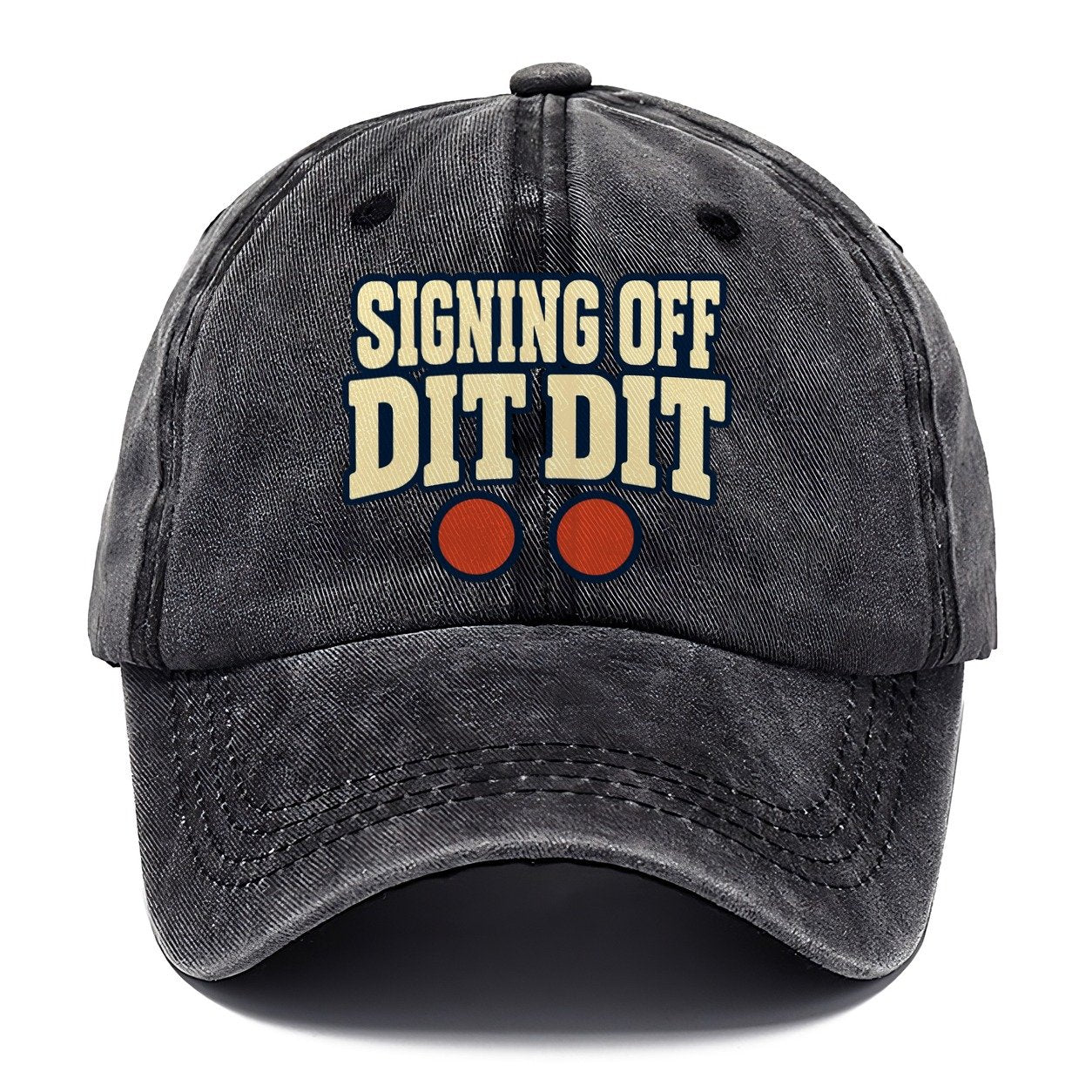 Signing Off Dit Dit Amateur Radio Classic Cap – Graphite