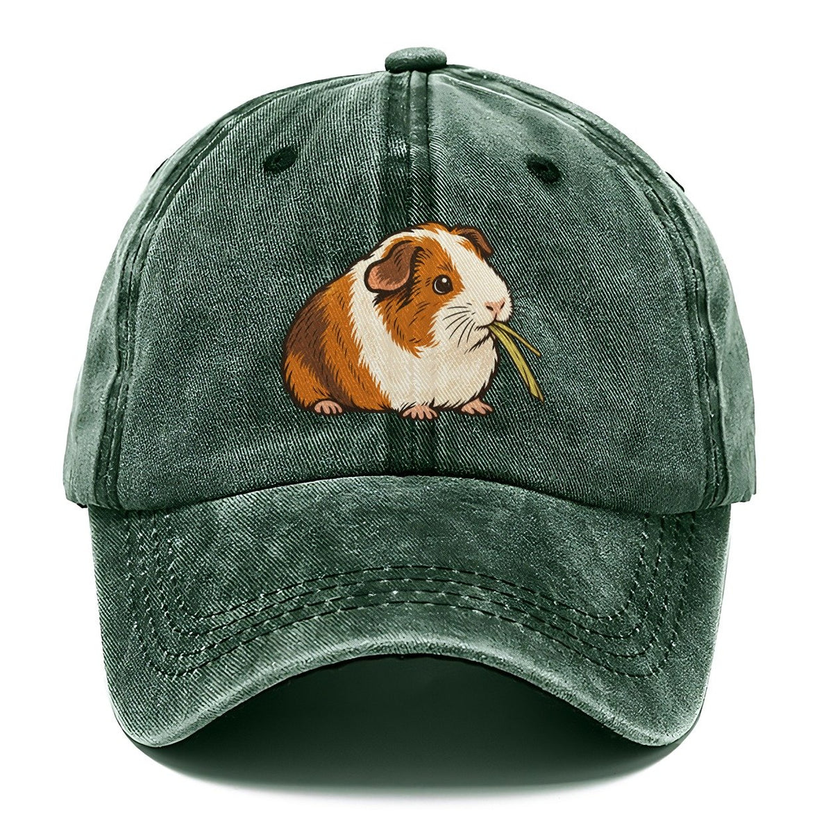Guinea Pig Hay Bite Small Pet Logos Classic Cap – Forest Mist