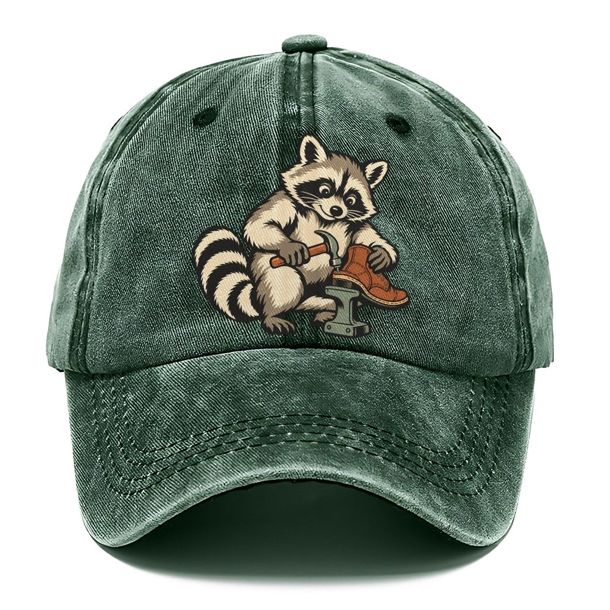 Raccoon Cobbler Sundown Familiars Classic Cap – Forest Mist